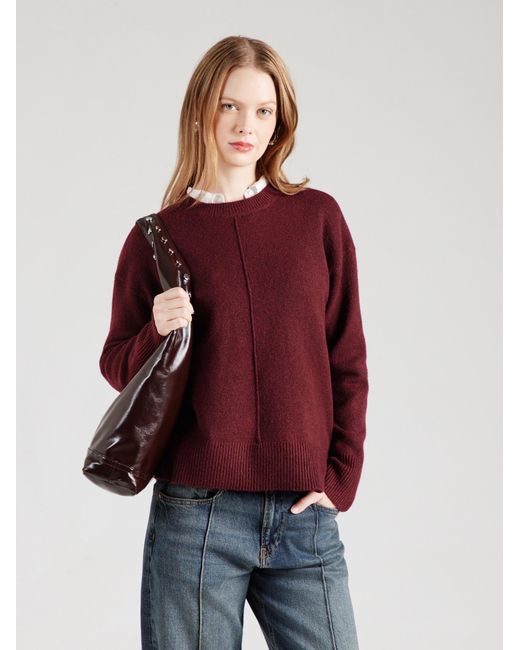 Pieces Red Pullover Pcmalou