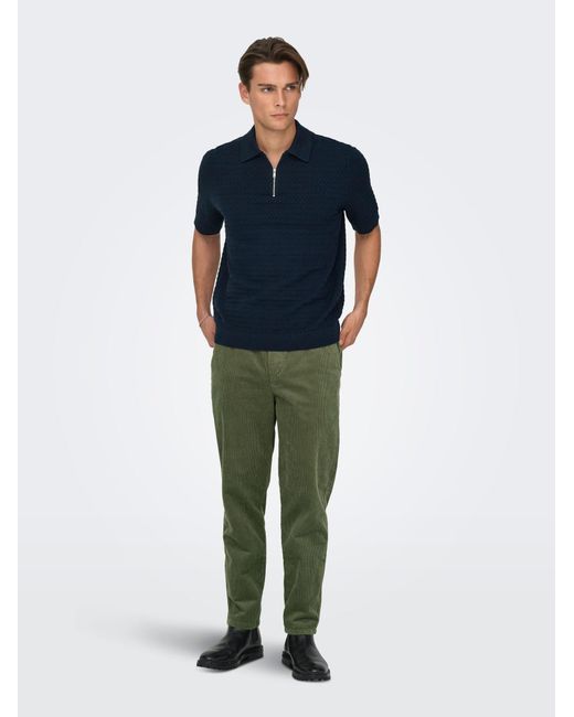 Only & Sons Pullover Menu in Blue für Herren