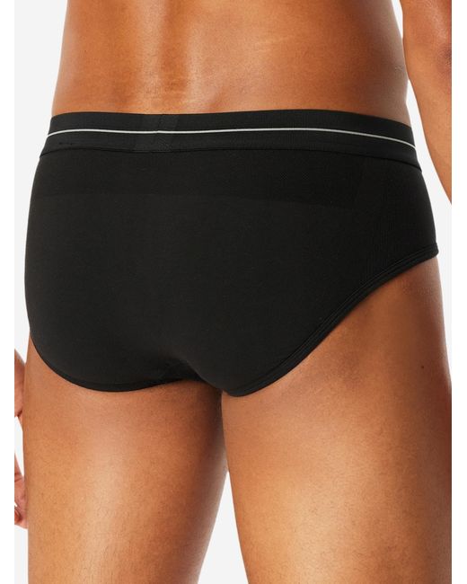 Schiesser Slip Cotton Flex in Black für Herren