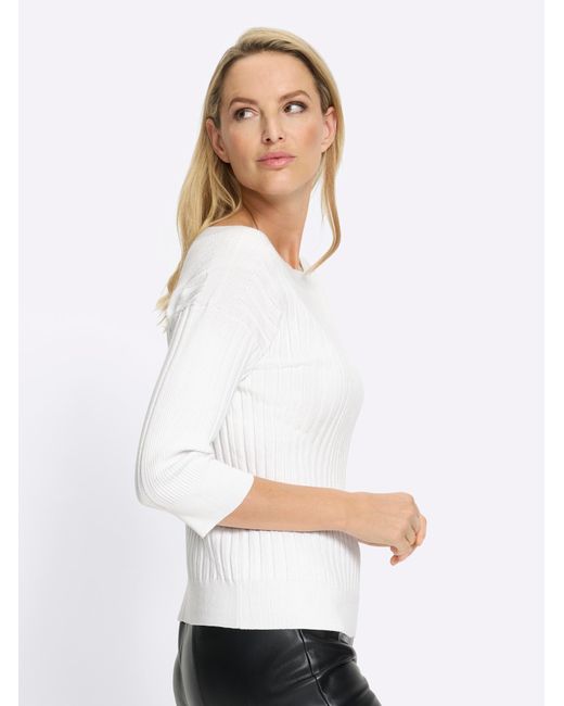 heine White Pullover