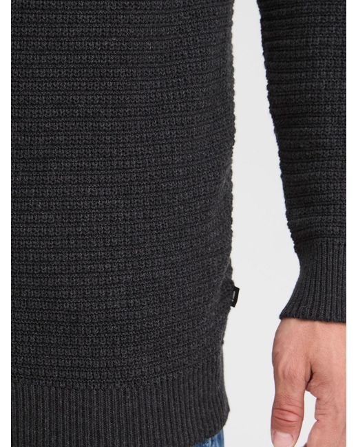 Solid Pullover Reco in Black für Herren