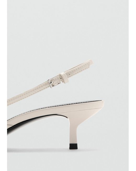 Mango White Slingpumps