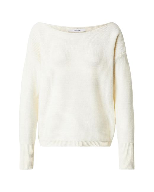 /about You White Pullover Amanda