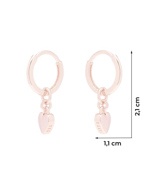 Ted Baker White Ohrringe Huggie Harrye