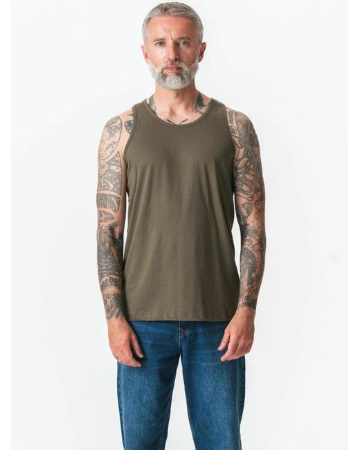 TeeShoppen Top Basic Tanktop in Green für Herren
