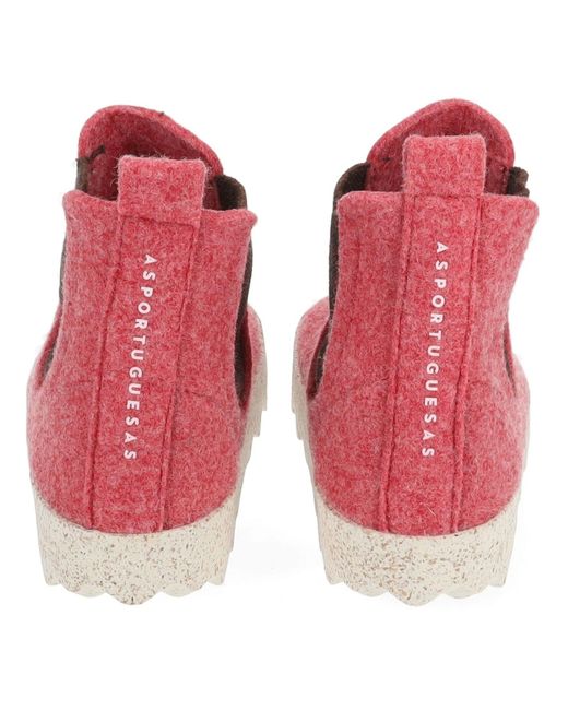 ASPORTUGUESAS Pink Chelsea Boots
