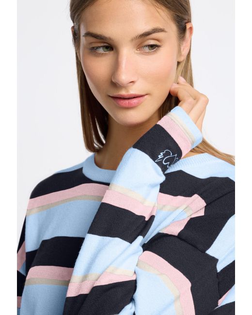 Frieda & Freddies Blue Strickpullover Pullover