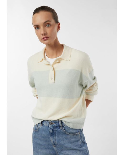 Comma, White Pullover