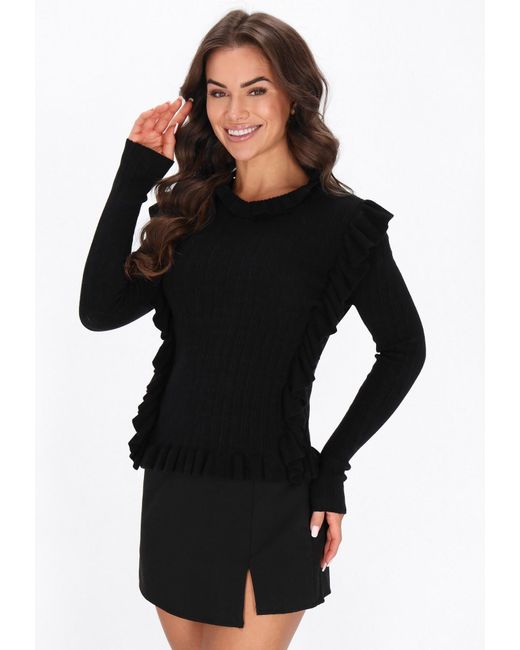 faina Black Pullover