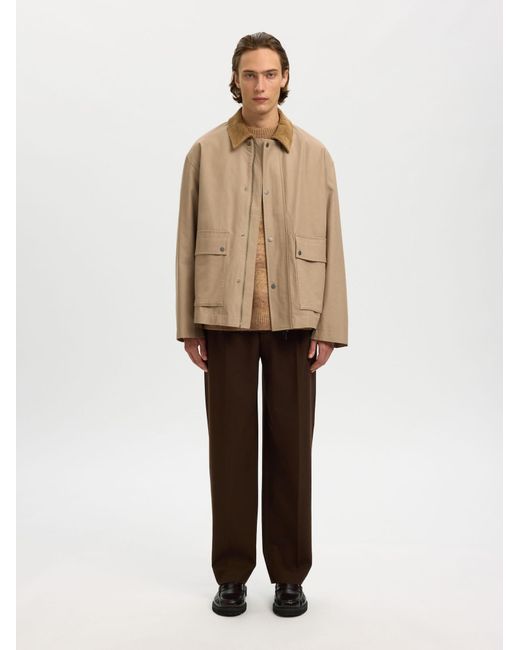 SELECTED Pullover in Natural für Herren
