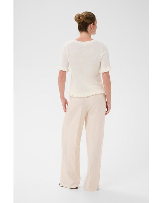 Kaffe White Pullover Lindsay
