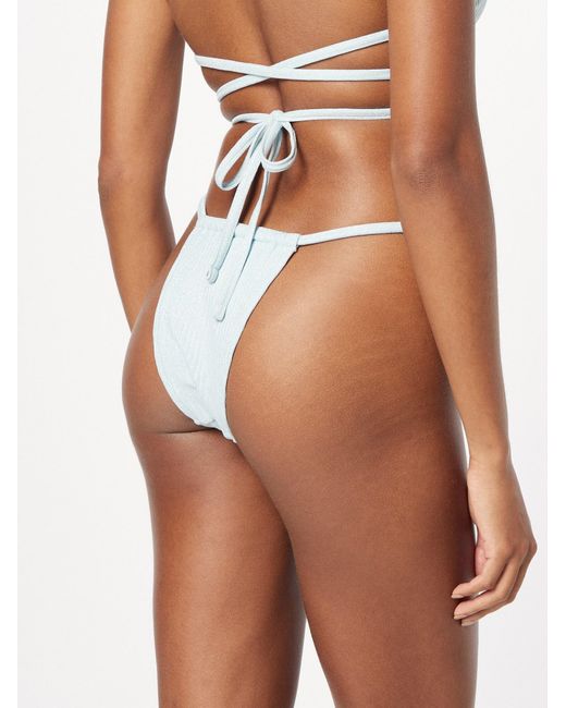 Solid & Striped White Bikinihose