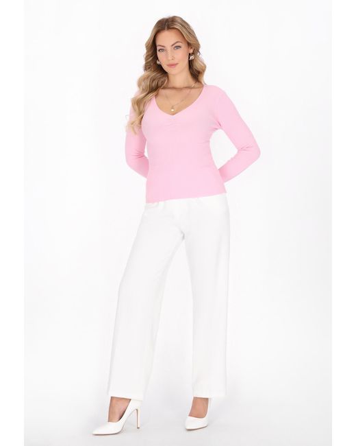 faina Pink Pullover Comfortable