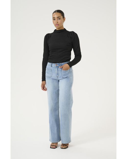 Kaffe Black Bluse Ka Robin