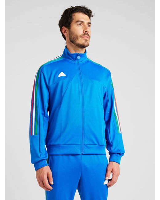 Adidas Sportsweatjacke 'tiro' in Blue für Herren