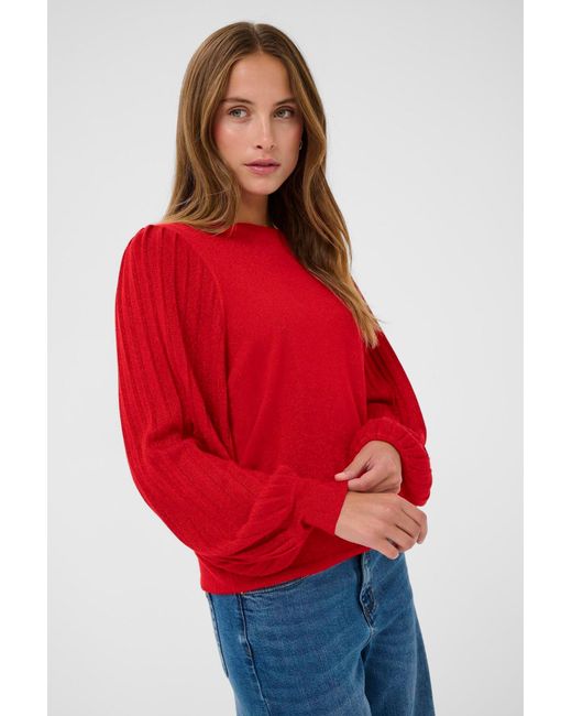 Kaffe Red Pullover
