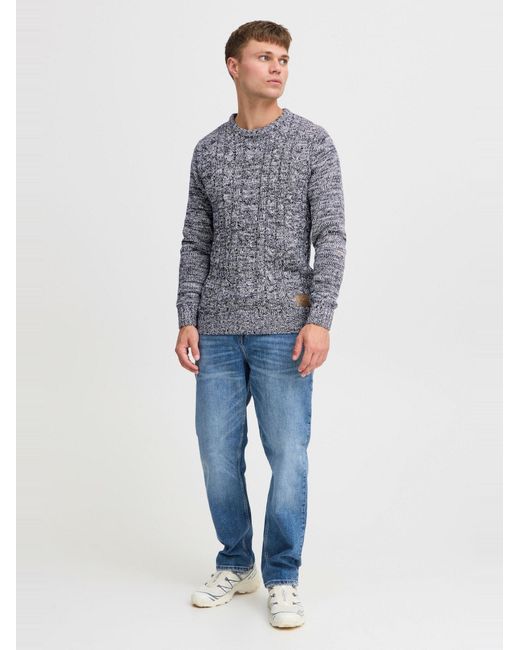 Solid Pullover Philemon in Blue für Herren