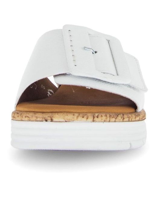 Gabor White Pantolette