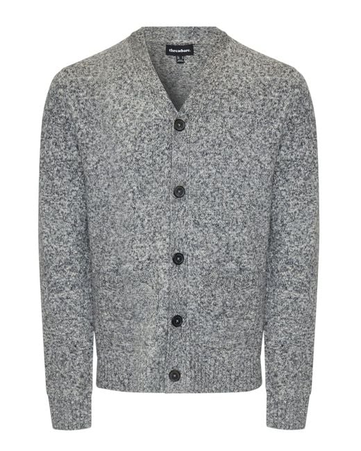 Threadbare Strickjacke Hadfield in Gray für Herren