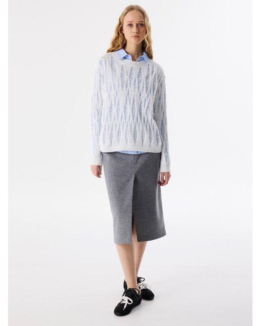 Twist White Pullover