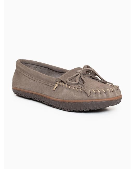 Minnetonka Gray Mokassin Kilty