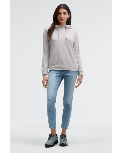 SOCCX Gray Hoodie Aus Flauschstrick