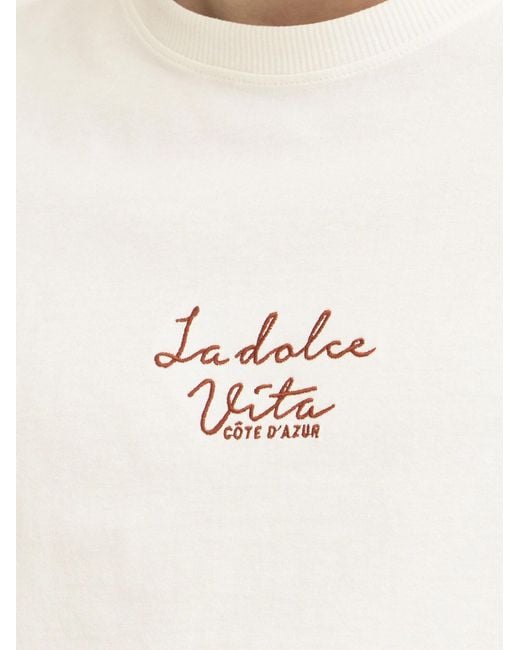 Solid Rundhalsshirt Sdpedro in White für Herren