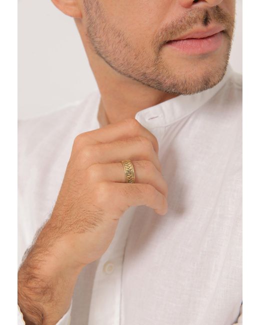 Kuzzoi Ring in Metallic für Herren