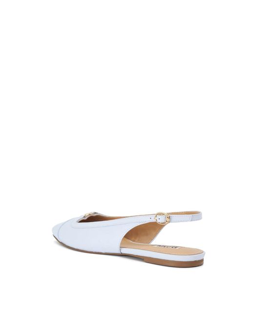 Dune White Riemchenballerina