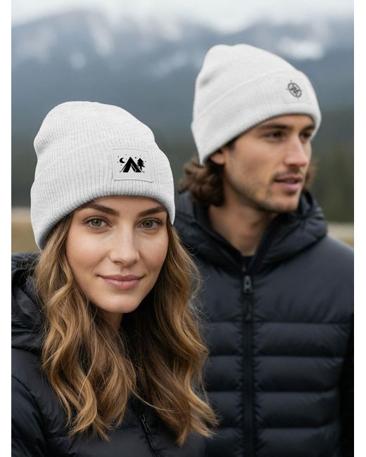 Neverless Mütze Camping in White für Herren