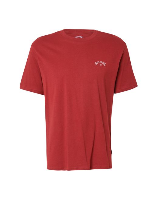 Billabong T-Shirt Arch Wave in Red für Herren
