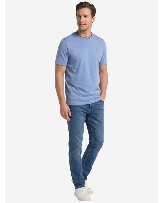 Redmond Shirt Basic in Blue für Herren