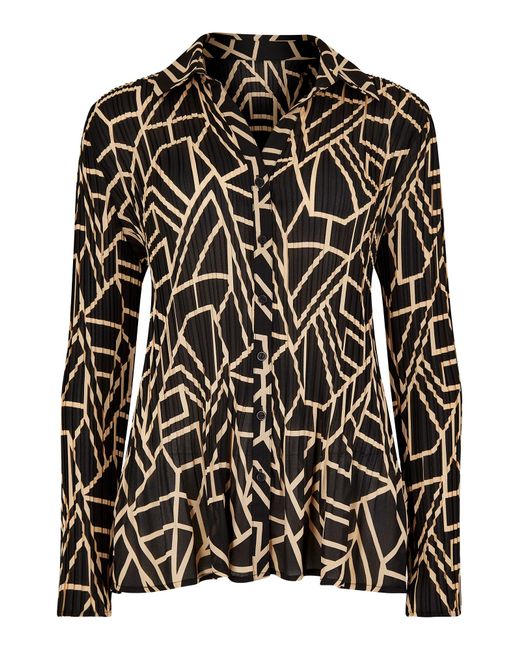 Apricot Black Bluse 'Sheer'