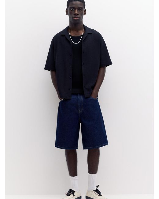 Pull&Bear Hemd in Black für Herren