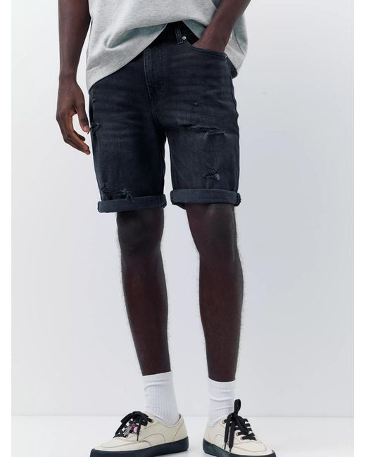 Pull&Bear Shorts in Black für Herren