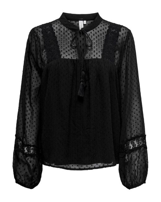 ONLY Black Bluse 'Onltessa Eliza'