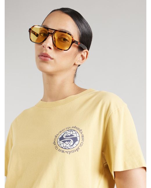 Quiksilver Yellow T-shirt 'uniscreenss'