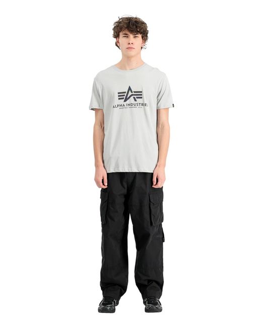 Alpha Industries Shirt Basic Logo in White für Herren