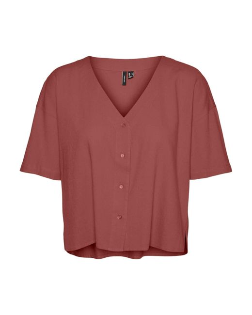 Vero Moda Red Bluse 'Vmjesmilo'