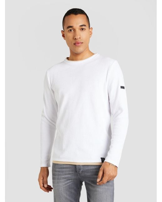 Key Largo Pullover Stefano in White für Herren