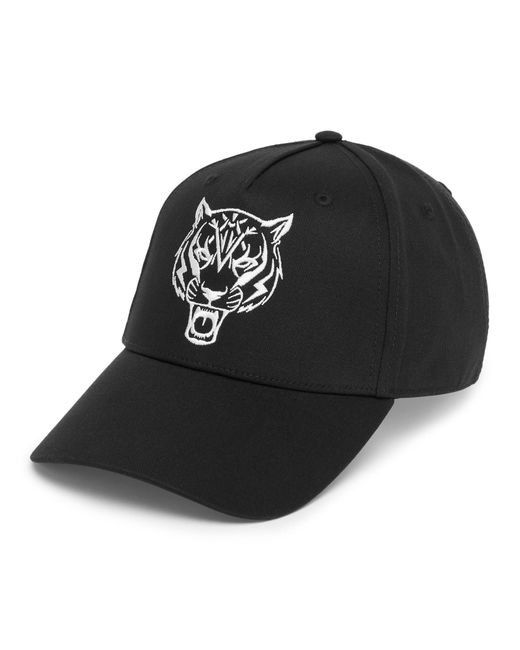 Philipp Plein Black Cap Tiger
