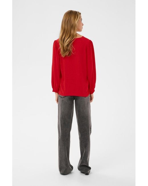 Kaffe Red Bluse Kapippa