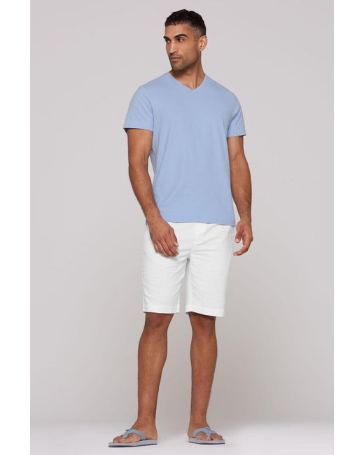 CMPD Basic T-Shirt Mit V-Neck in Blue für Herren