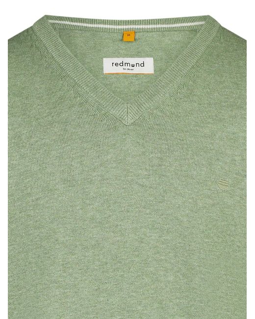 Redmond Pullover Basic in Green für Herren
