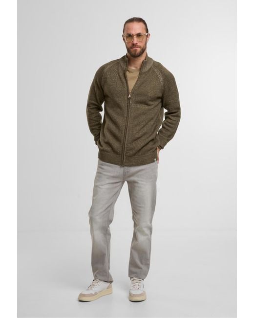 INDICODE Strickjacke Fun in Green für Herren