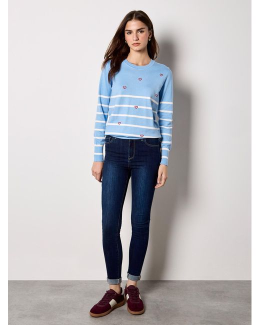 Apricot Blue Pullover