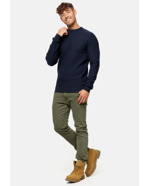 INDICODE Pullover Lourdes in Blue für Herren