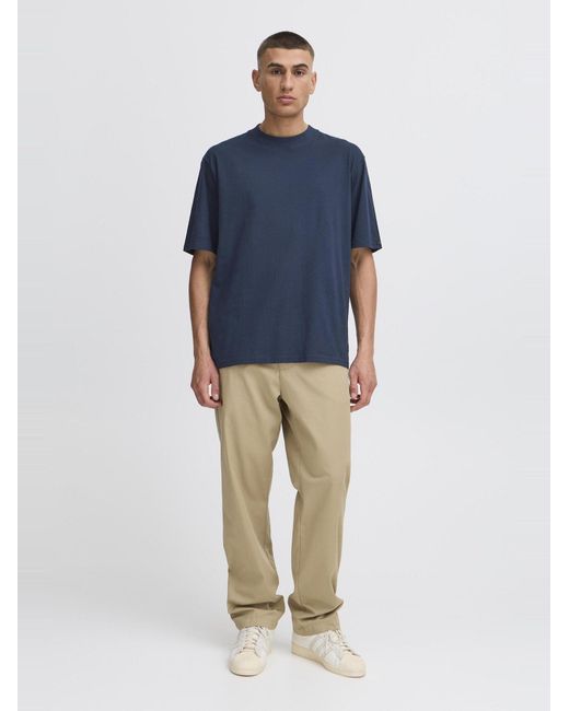 Solid Rundhalsshirt Sdjulian in Blue für Herren