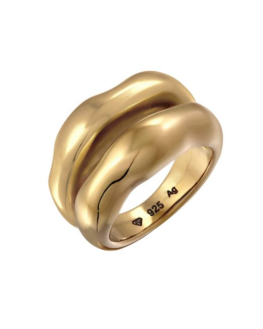 Elli Premium Metallic Ring Chunky Organic