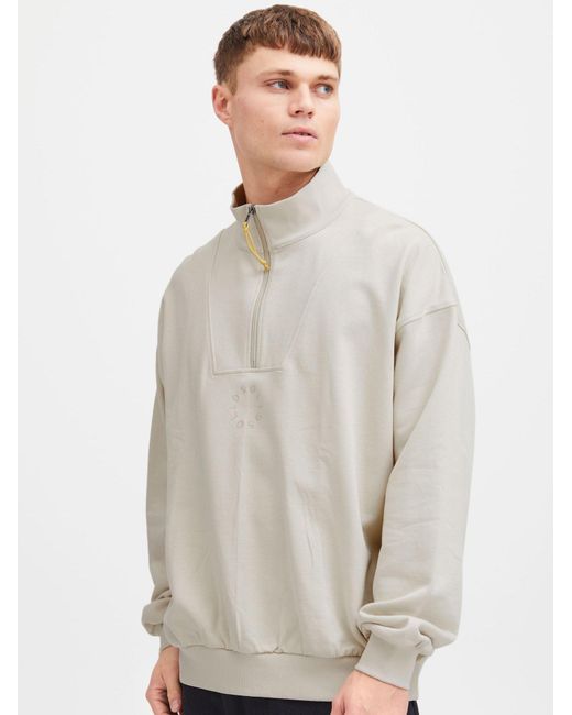 Solid Sweatshirt Ilham in White für Herren